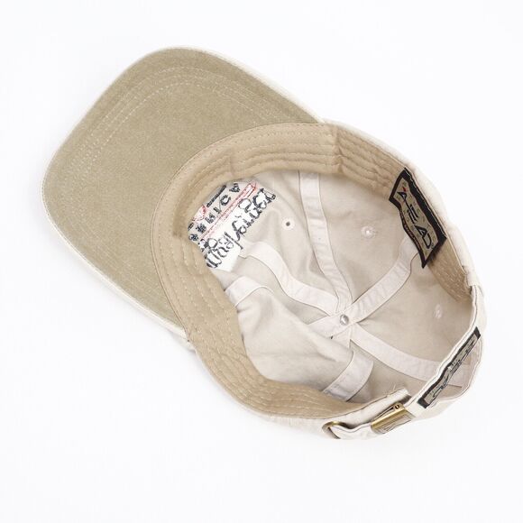 Longaberger America Embroidered Logo Packable Strapback Ball Cap Hat Beige - Picture 8 of 9